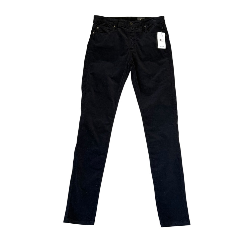 AG Adriano Goldschmied Farrah Skinny Ankle High Rise Black Corduroy Pants 4 27
